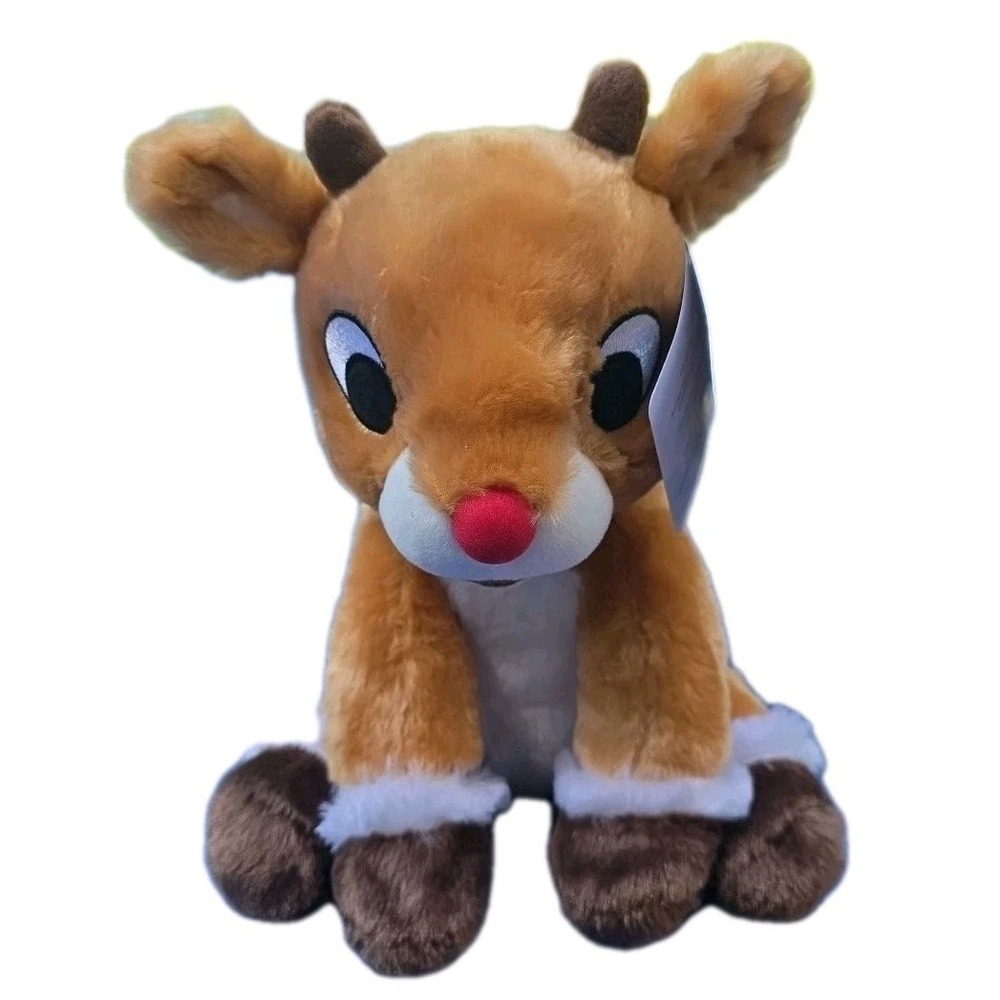 NEW Kohl's Cares Rudolph Red-Nosed Reinder 11" Plush Stuffed Animal Toy